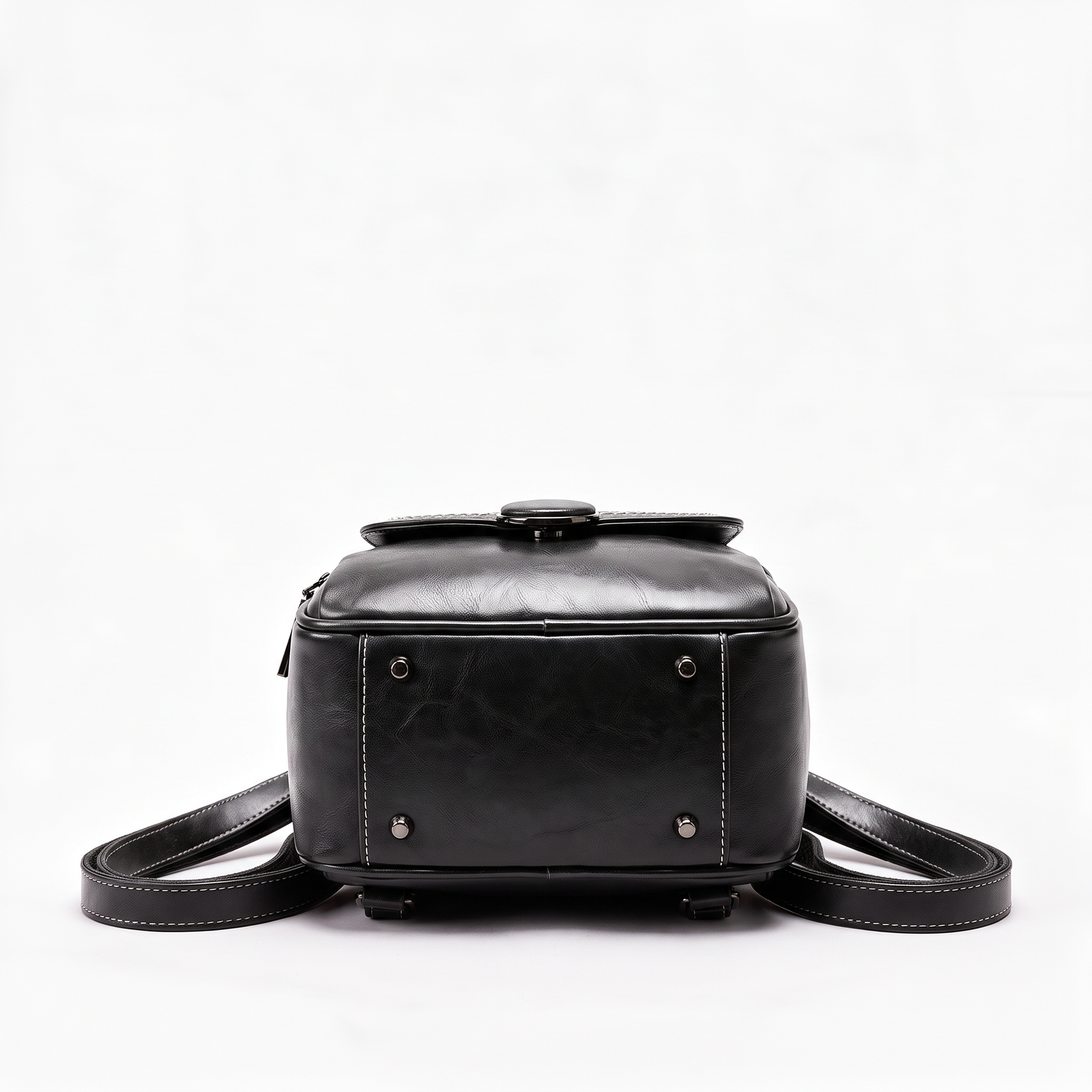 Women's Genuine Leather Mini Backpack - Cricket