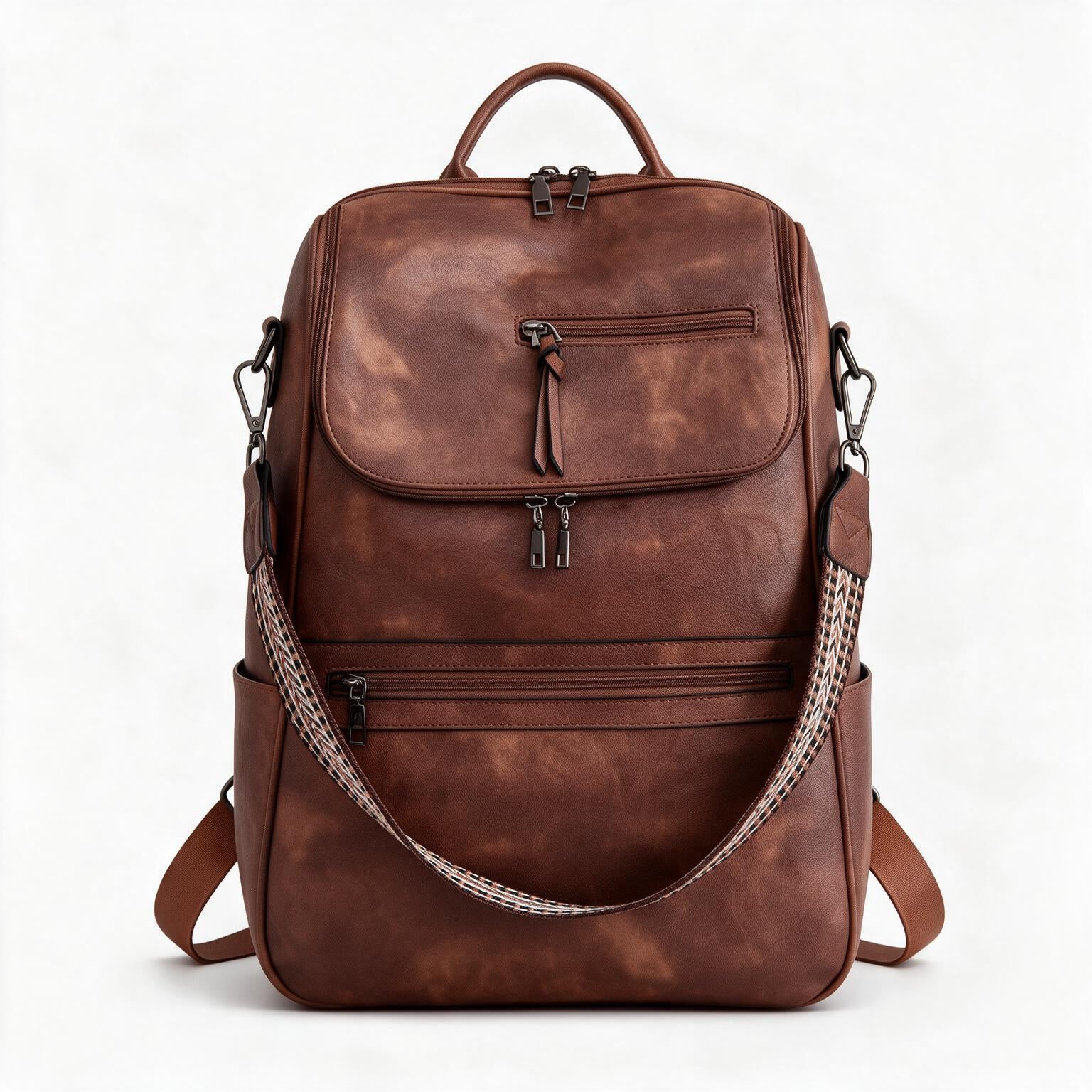 Women's Genuine Leather Backpack - Brooke