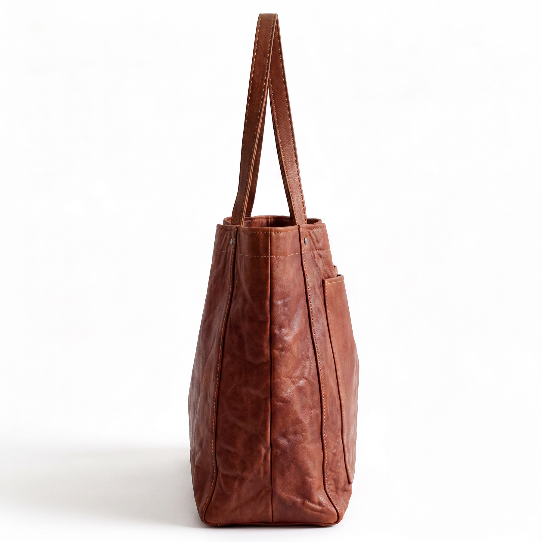 Women's Genuine Leather Tote Bag - Wolff