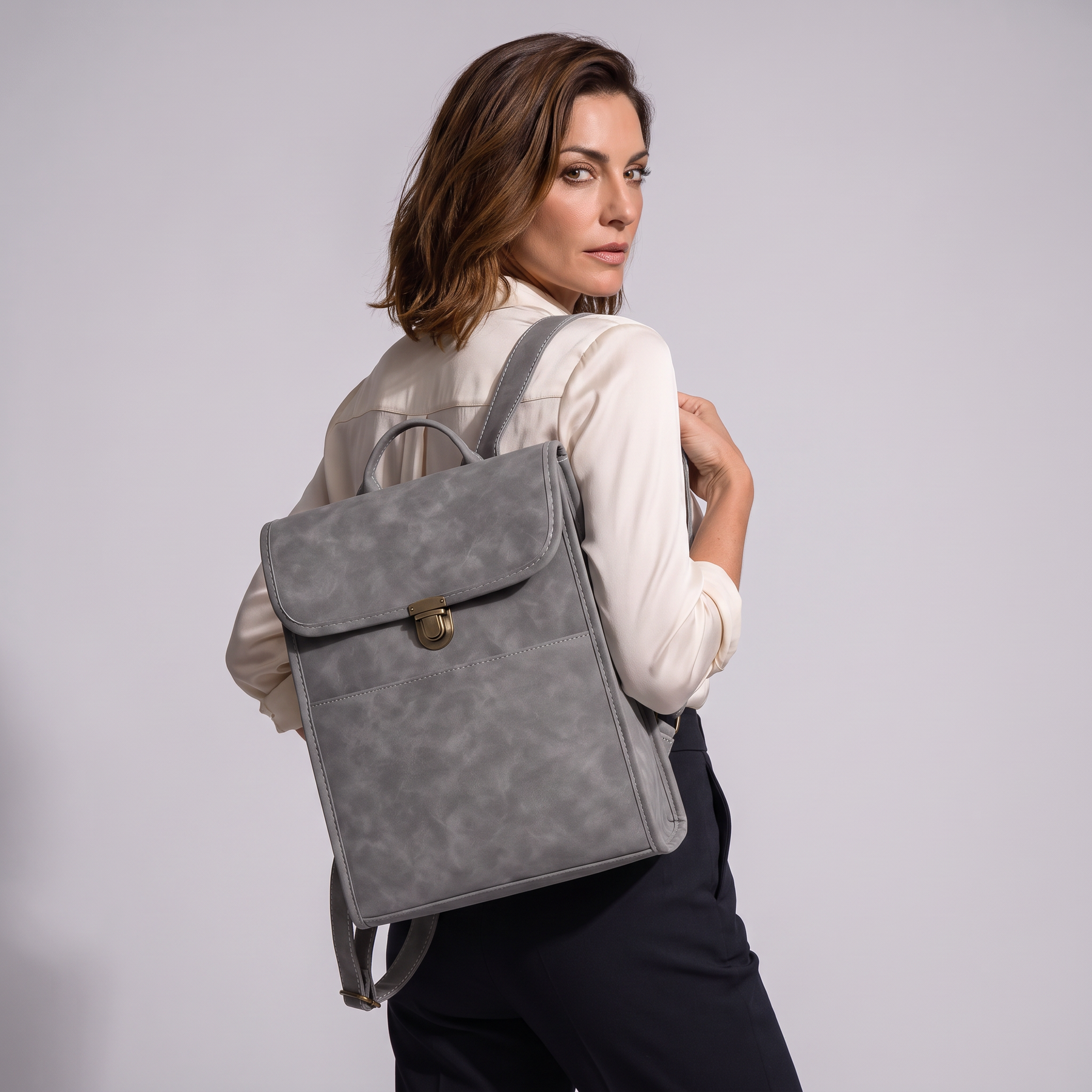 Women's Genuine Leather Backpack - Wren