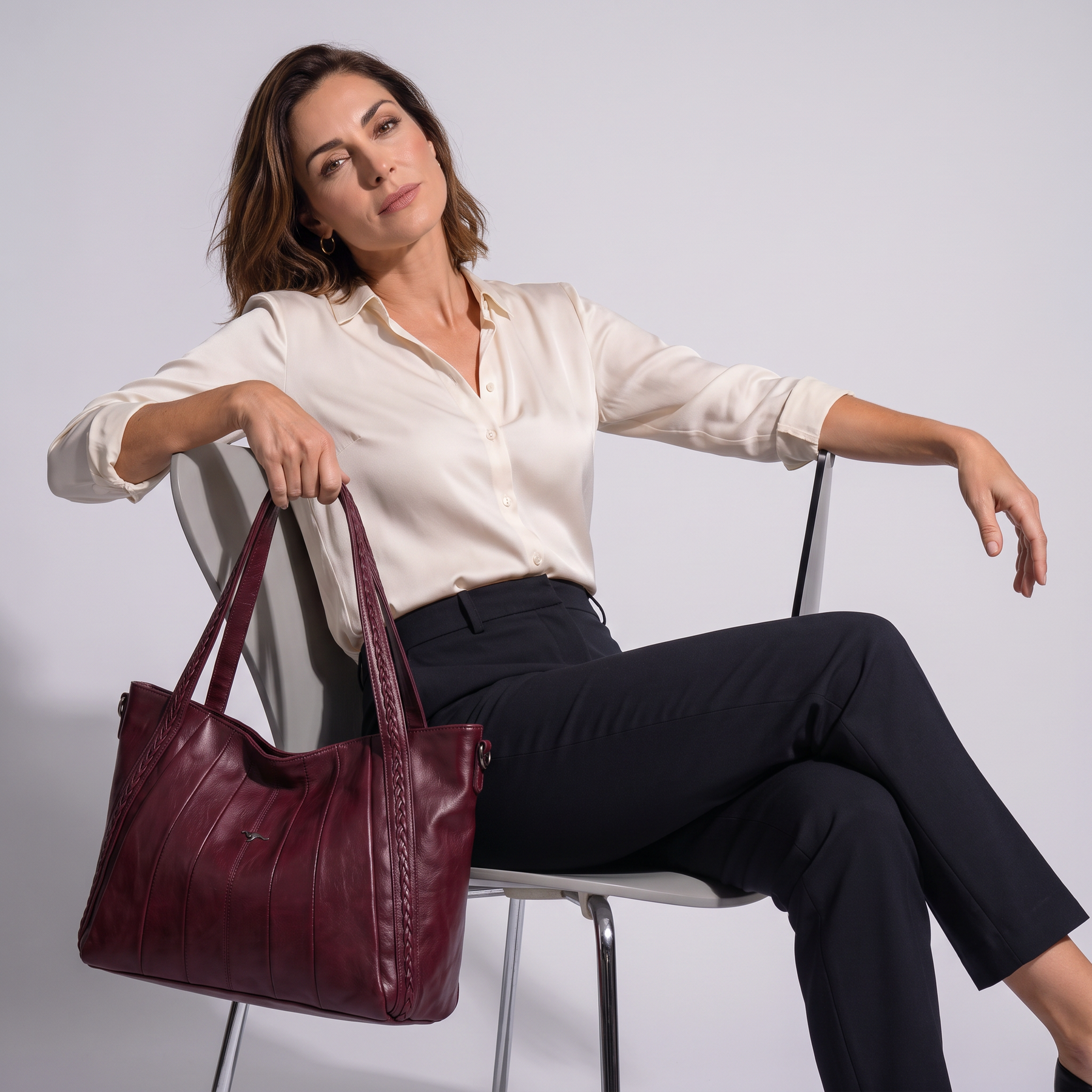Women's Genuine Leather Tote Bag - Whitfield