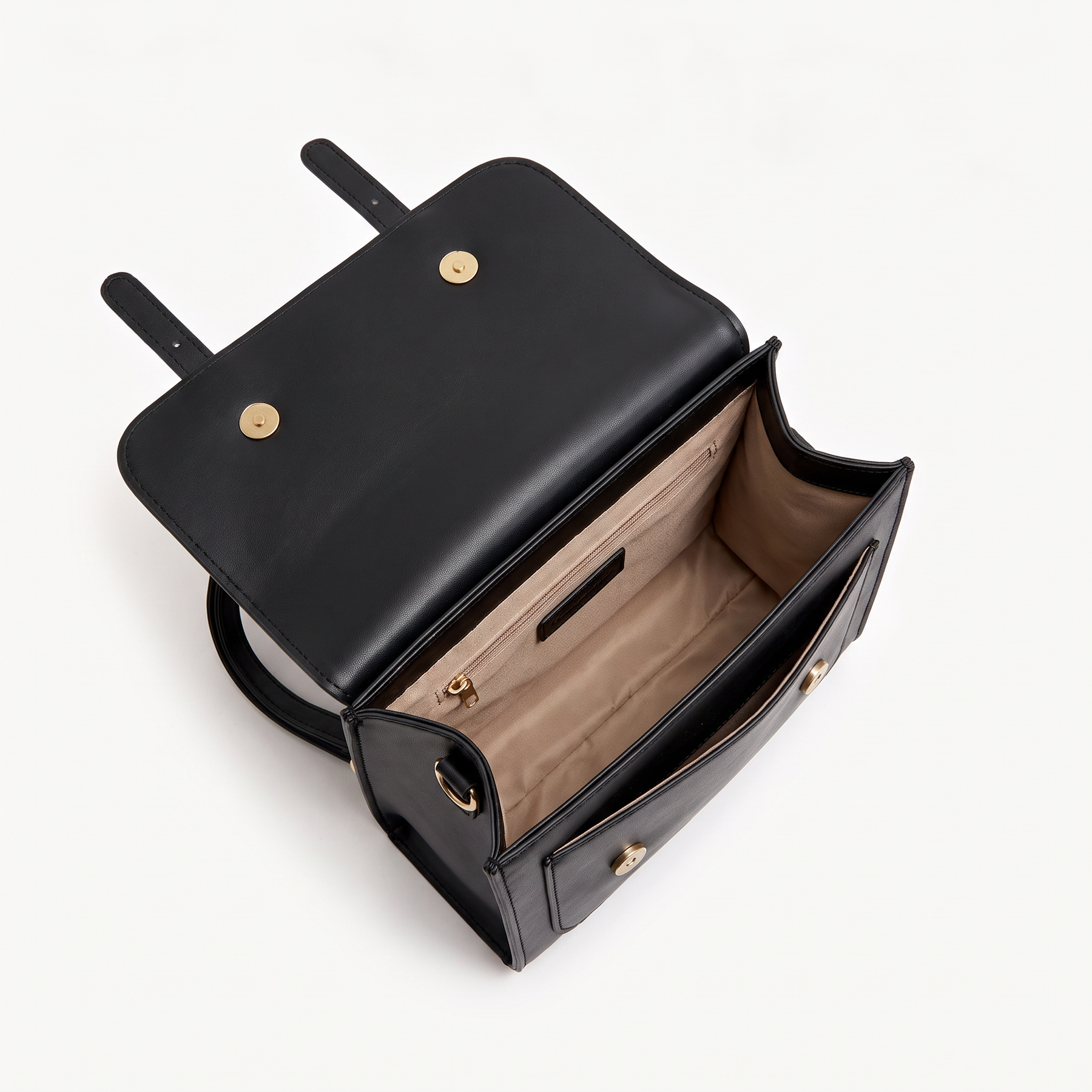 Women's Genuine Leather Mini Backpack - Poppy