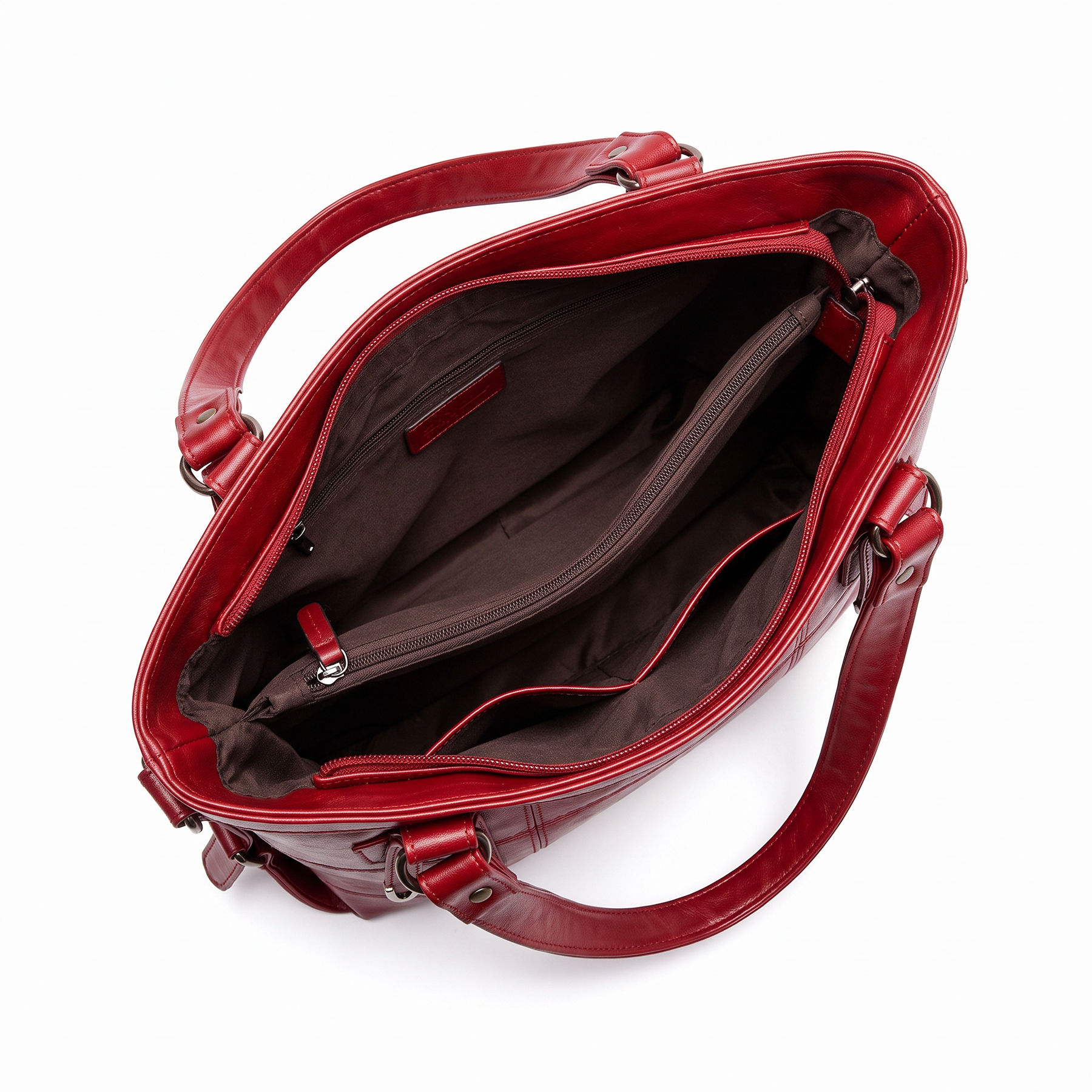 Women's Genuine Leather Tote Bag - Elegance