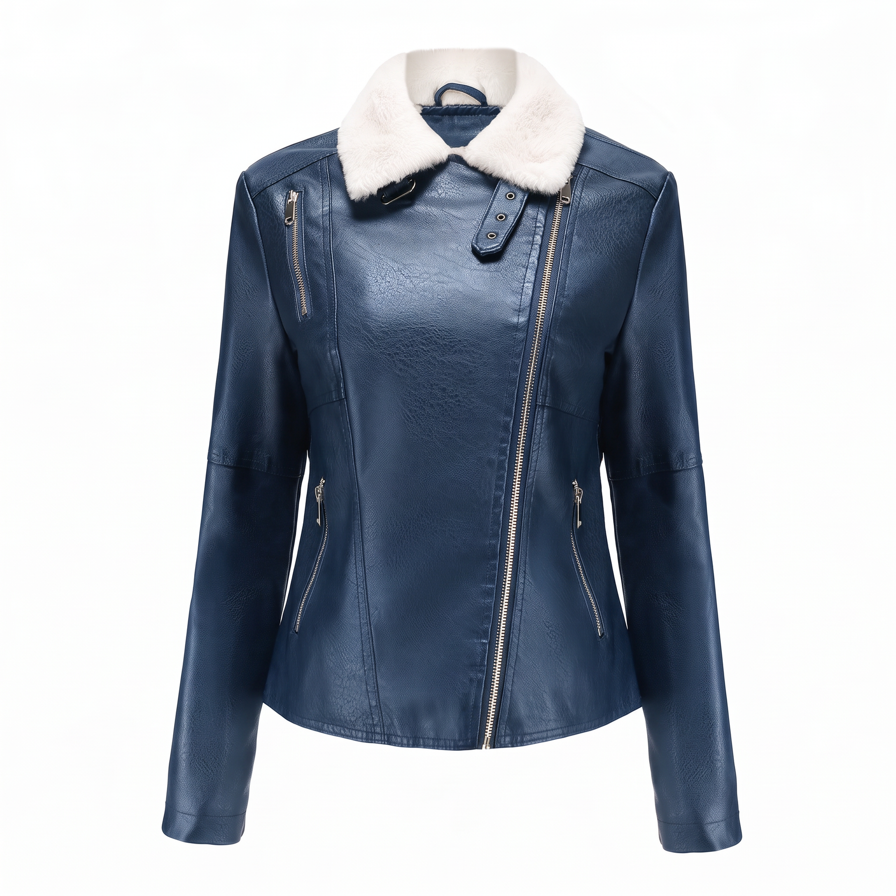 Women's Genuine Leather Jacket - Larkspur