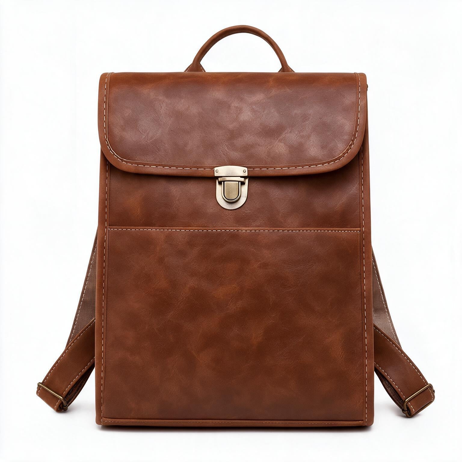 Women's Genuine Leather Backpack - Wren