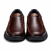 Men's Genuine Leather Platform Loafers - Active Comfort