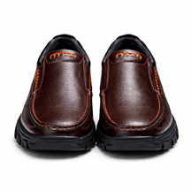 Men's Genuine Leather Platform Loafers - Active Comfort
