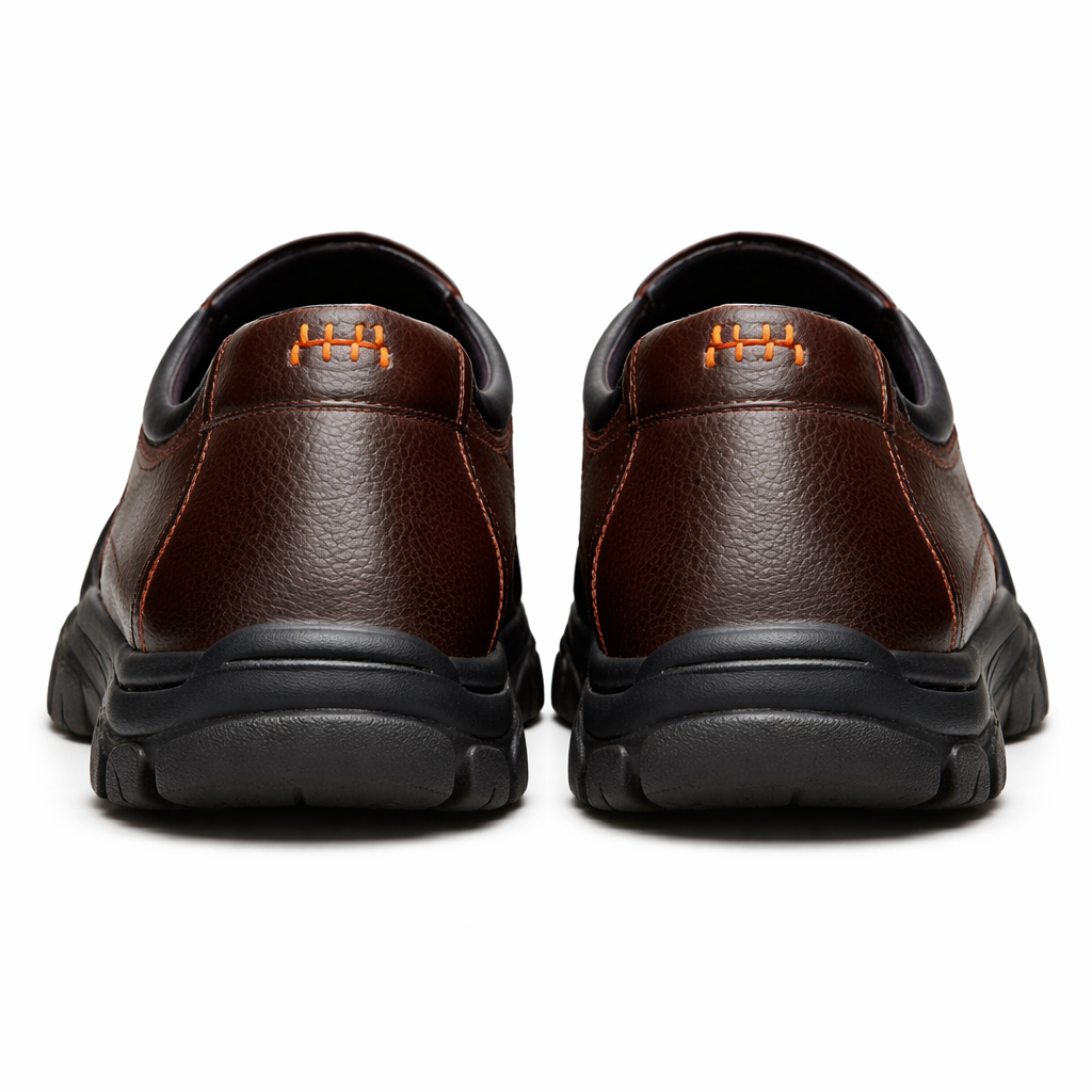 Men's Genuine Leather Platform Loafers - Active Comfort