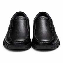 Men's Genuine Leather Platform Loafers - Active Comfort