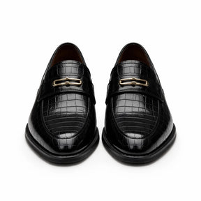 Men's Genuine Leather Platform Loafers - Aligatort Style