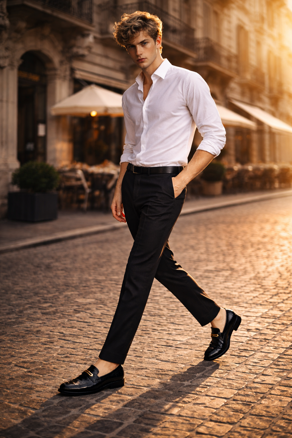 Men's Genuine Leather Platform Loafers - Aligatort Style