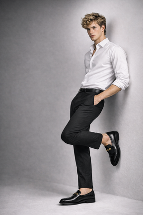 Men's Genuine Leather Platform Loafers - Aligatort Style