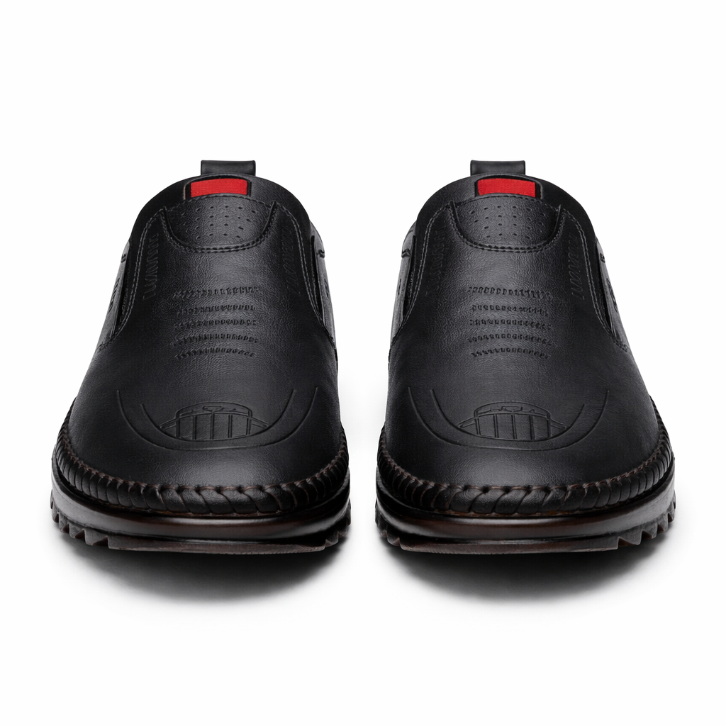 Men's Genuine Leather Platform Loafers - Kingsley