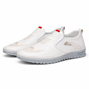 Men's Genuine Leather Platform Loafers - Kingsley