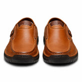 Men's Genuine Leather Platform Loafers - Legatto Style