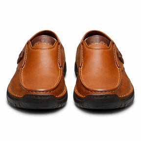 Men's Genuine Leather Platform Loafers - Legatto Style
