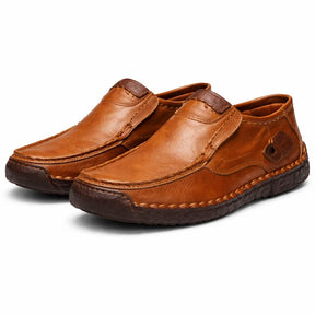 Men's Genuine Leather Platform Loafers - Legatto Style