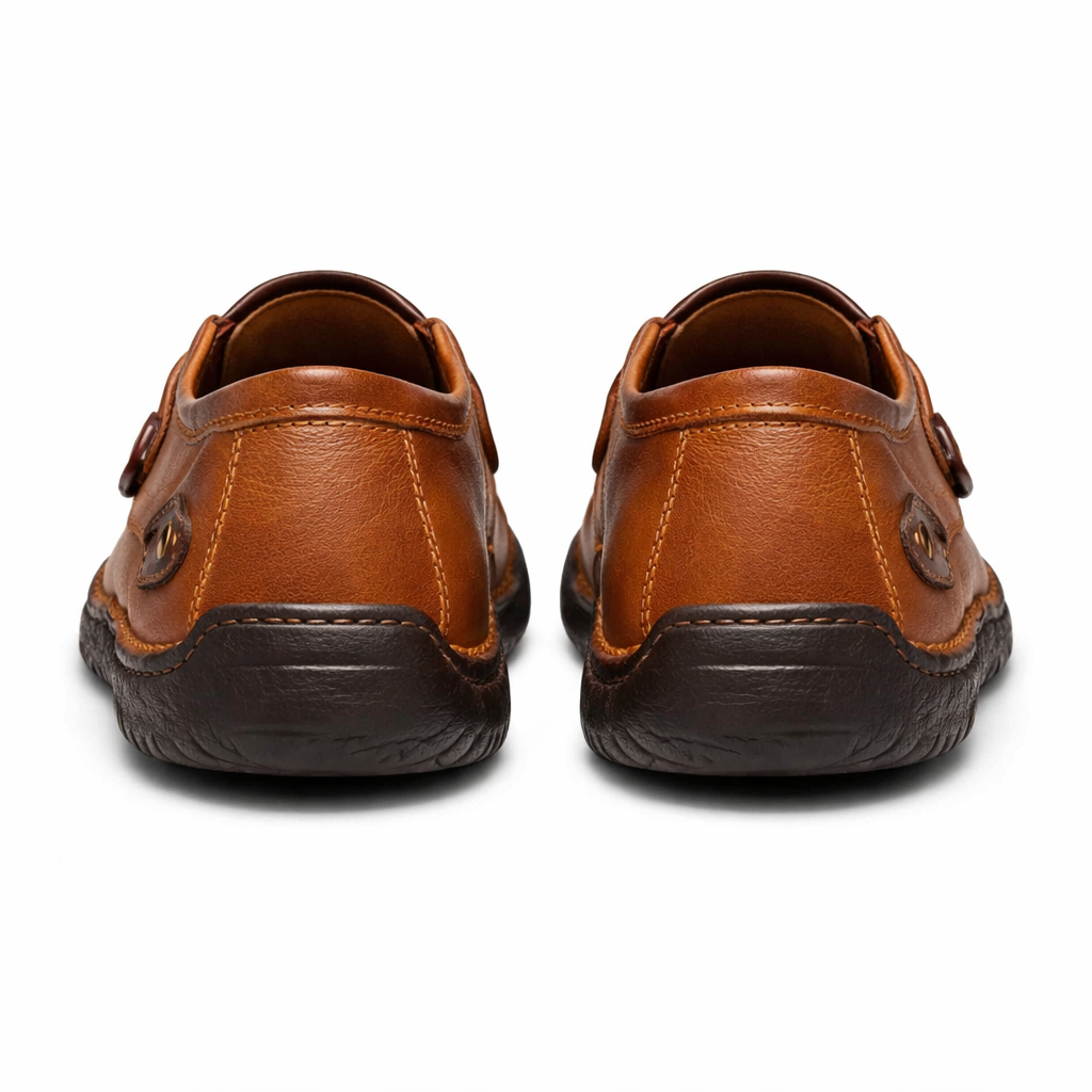 Men's Genuine Leather Platform Loafers - Legatto Style