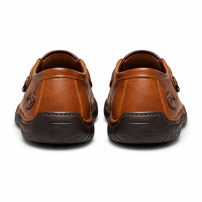 Men's Genuine Leather Platform Loafers - Legatto Style