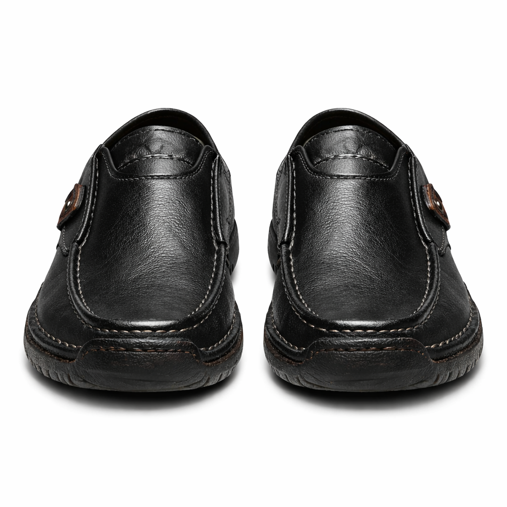 Men's Genuine Leather Platform Loafers - Legatto Style