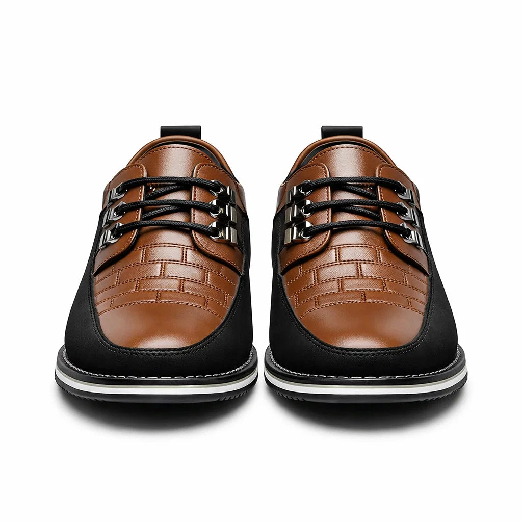 Men's Genuine Leather Platform Loafers