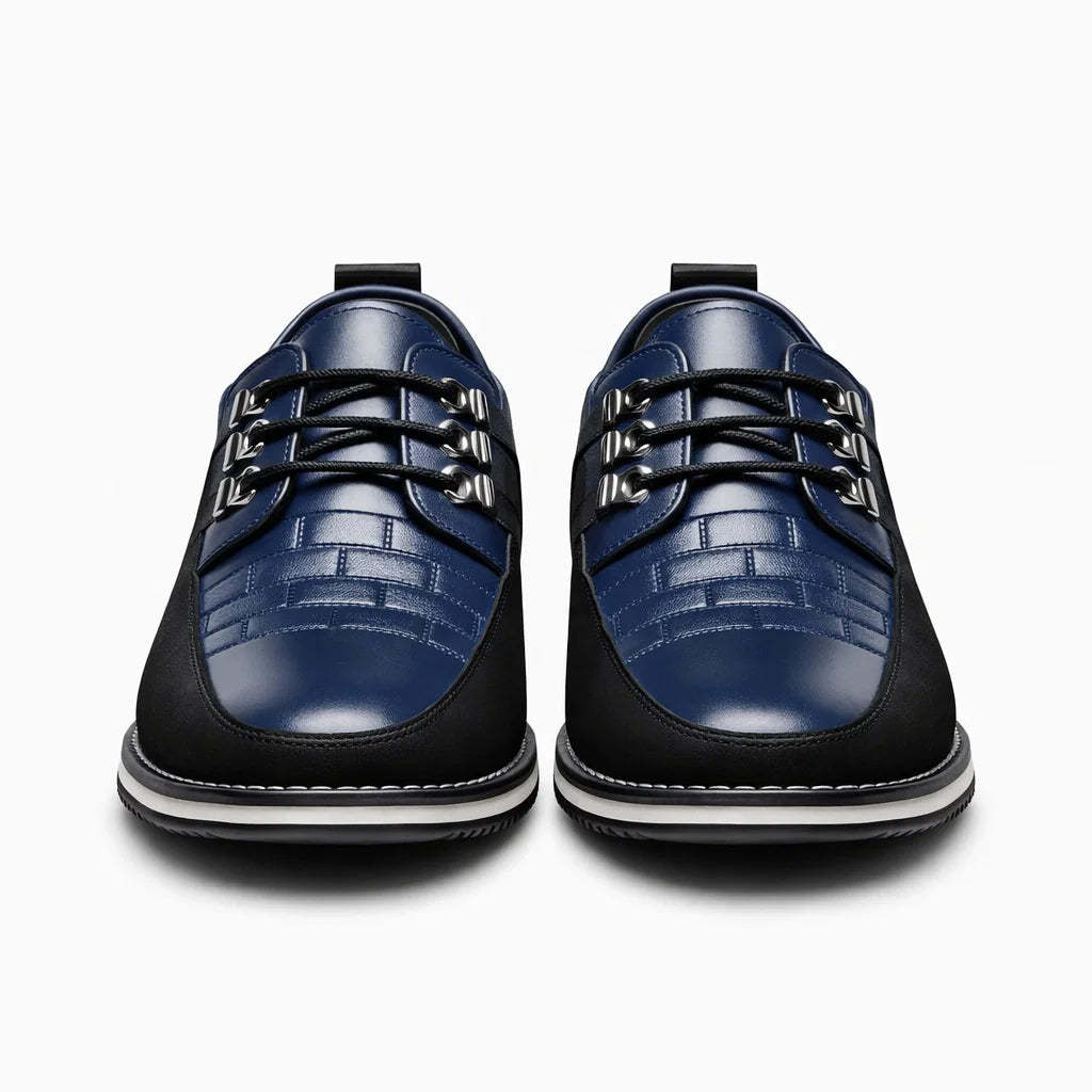 Men's Genuine Leather Platform Loafers - Mr Fashion