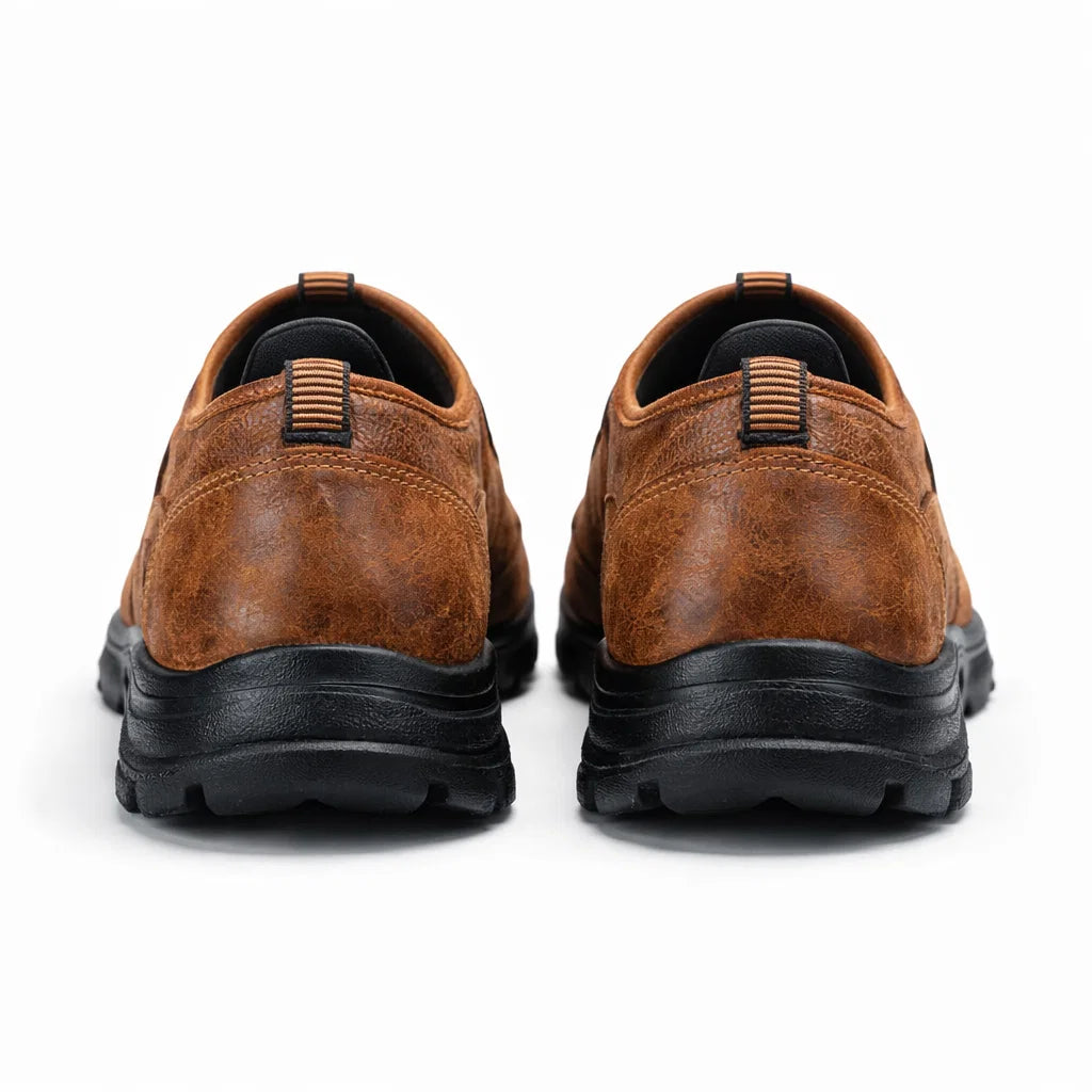 Men's Genuine Leather Platform Loafers - William Classic