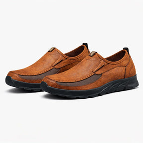 Men's Genuine Leather Platform Loafers - William Classic