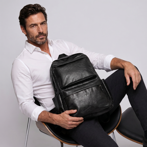 Men's Leather Backpack - Cloudhaven