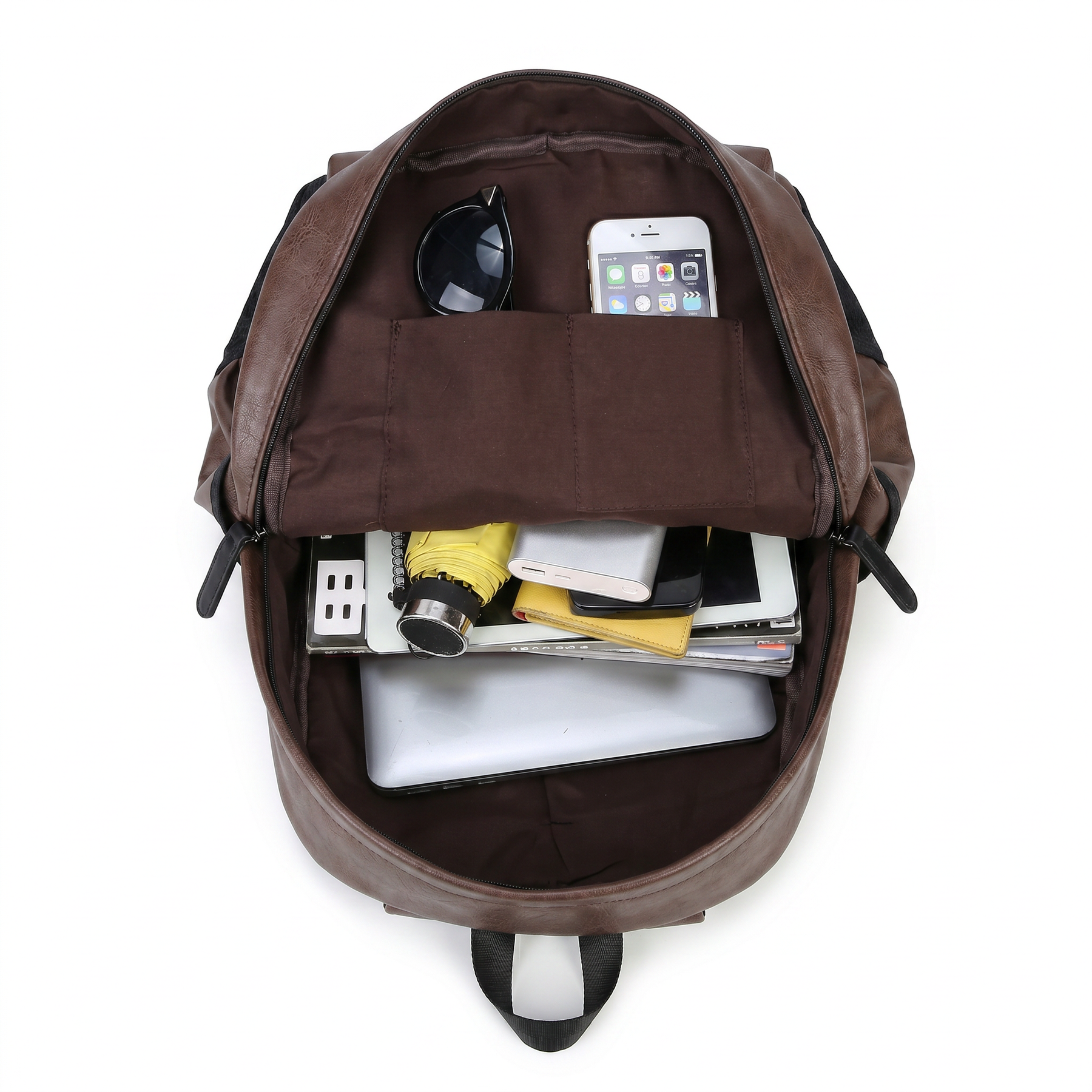 Men's Leather Backpack - Dusk