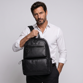 Men's Leather Backpack - Greymoor