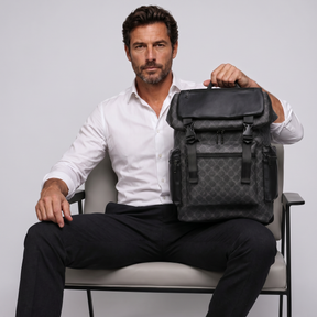 Men's Leather Backpack - Knapsly