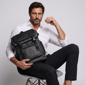 Men's Leather Backpack - Knapsly