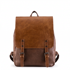Men's Leather Backpack - Mature