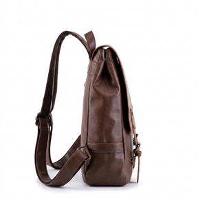 Men's Leather Backpack - Mature