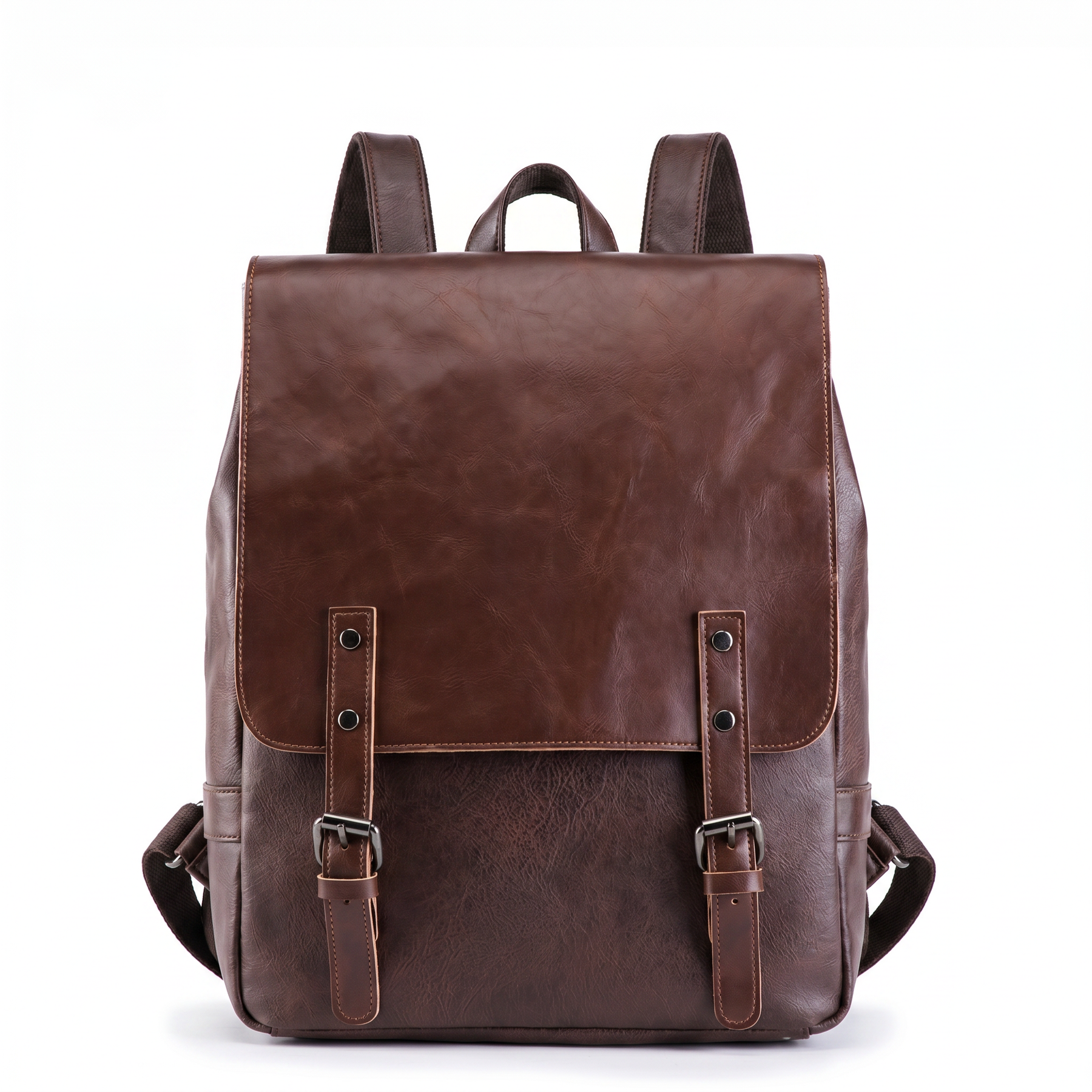 Men's Leather Backpack - Mature