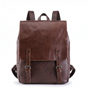 Men's Leather Backpack - Mature