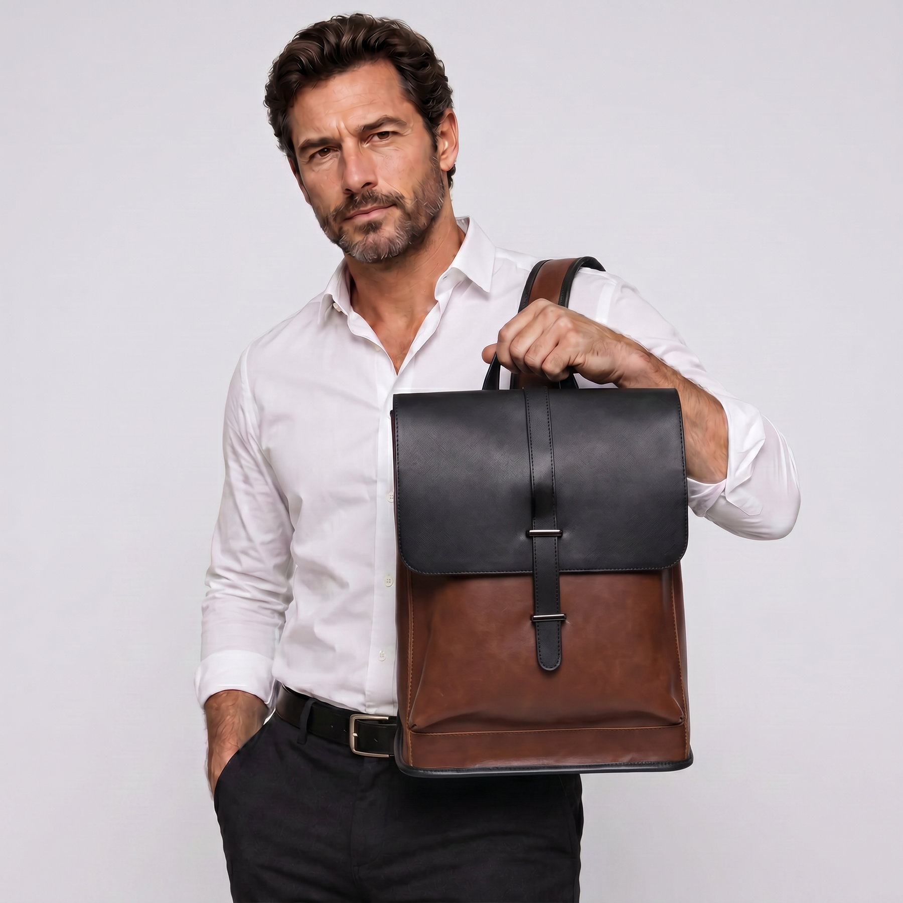 Men's Leather Backpack - Thornfield