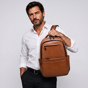 Men's Leather Backpack - Wayford