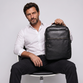 Men's Leather Backpack - Wrenbury