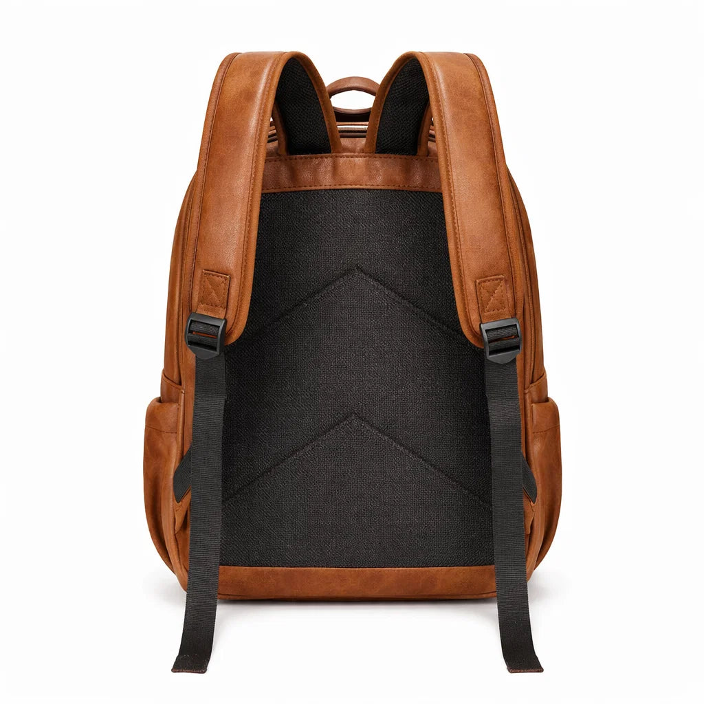 Men's Real Leather Backpack - Oxbridge