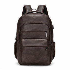 Men's Real Leather Backpack - Oxbridge