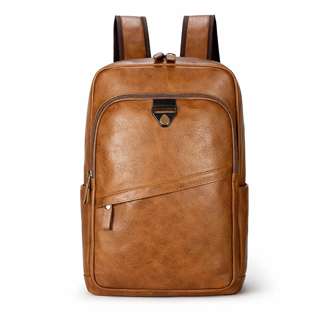 Men's Real Leather Backpack - Survival
