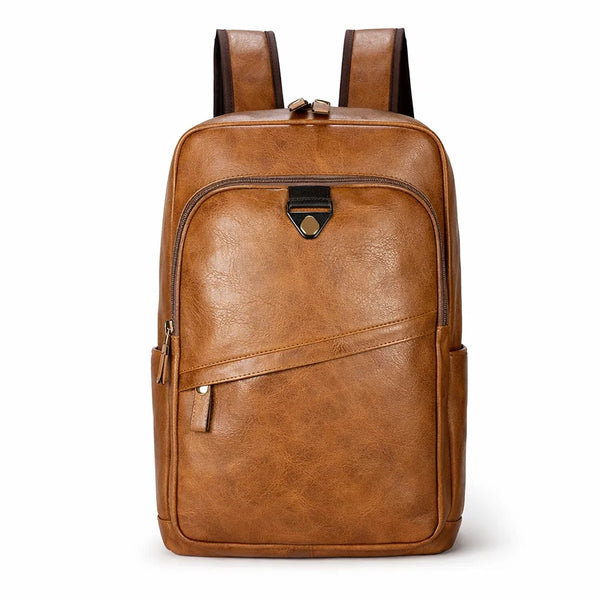 backpack reeves leather Men's Real Leather Backpack
