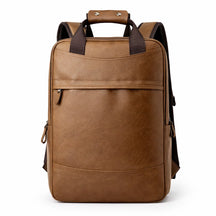 Men's Real Leather Backpack - Upton