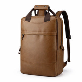 Men's Real Leather Backpack - Upton