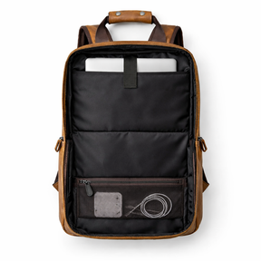 Men's Real Leather Backpack - Upton