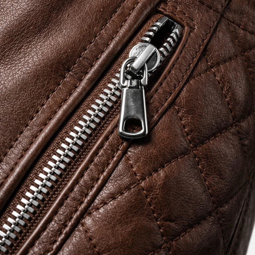 Men's Real Leather Bomber Jacket with Removable Hood – Leather Elegance