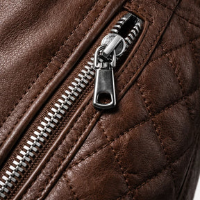 Men's Real Leather Bomber Jacket with Removable Hood – Leather Elegance