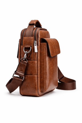 Men's Real Leather Satchel - Leepus 3 in 1
